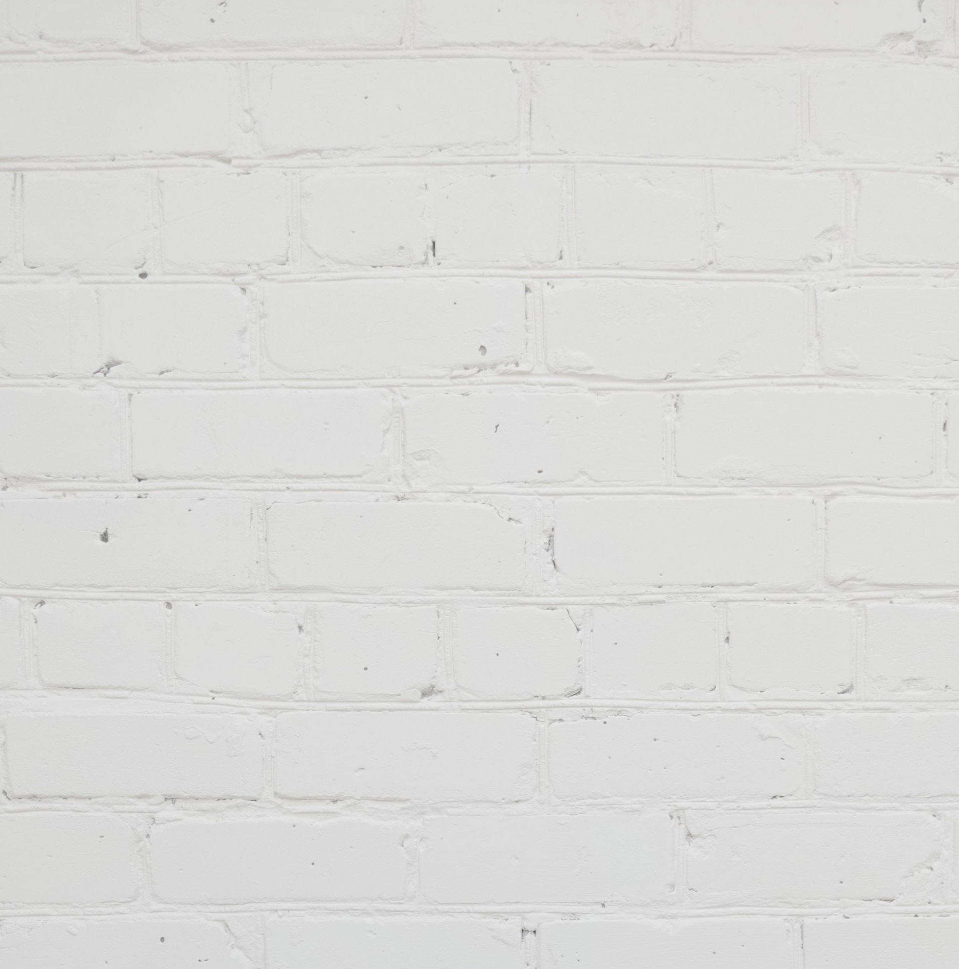 White Painted Brick Wall Close-Up Full Frame